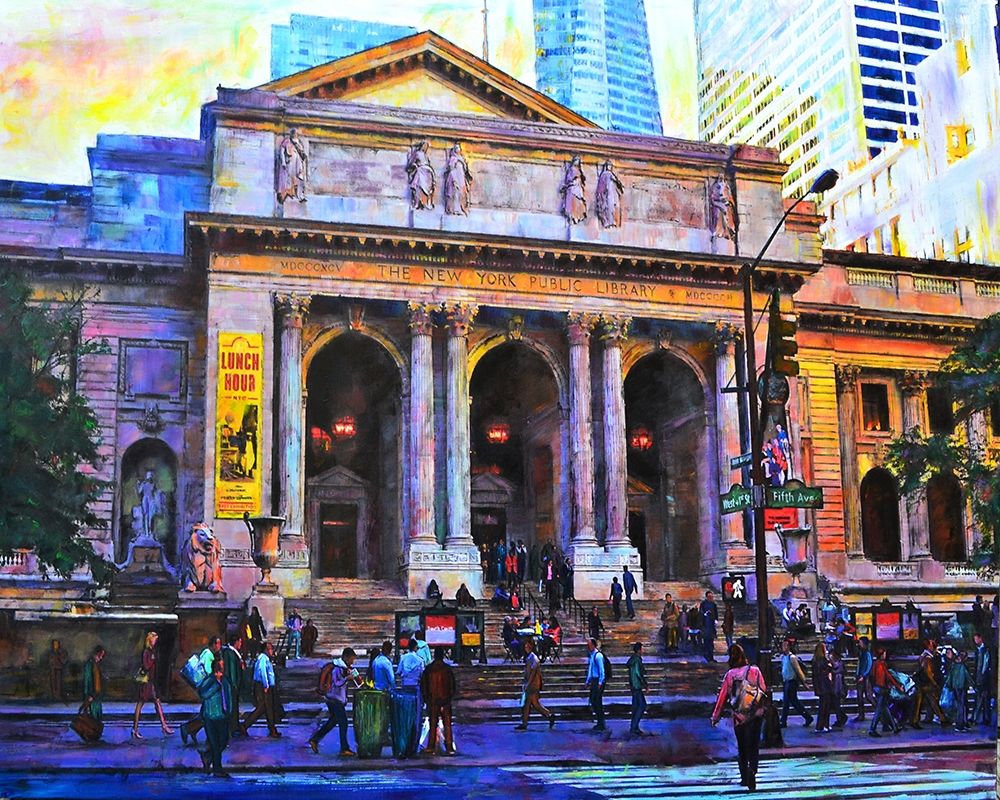 New York Library art print by Sarah Ghanooni for $57.95 CAD