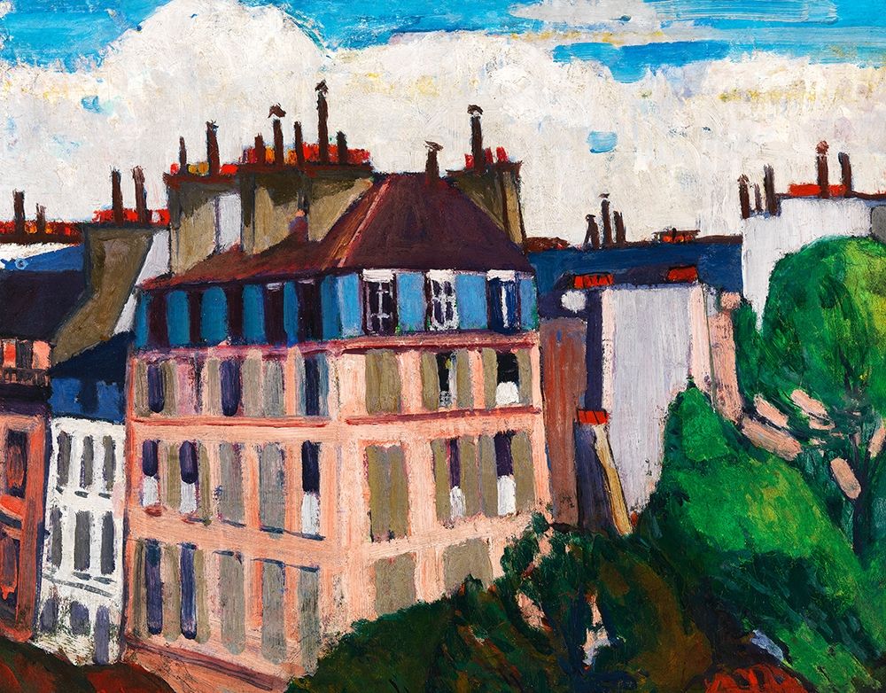 Rooftops-Paris art print by Henry Lyman Sayen for $57.95 CAD