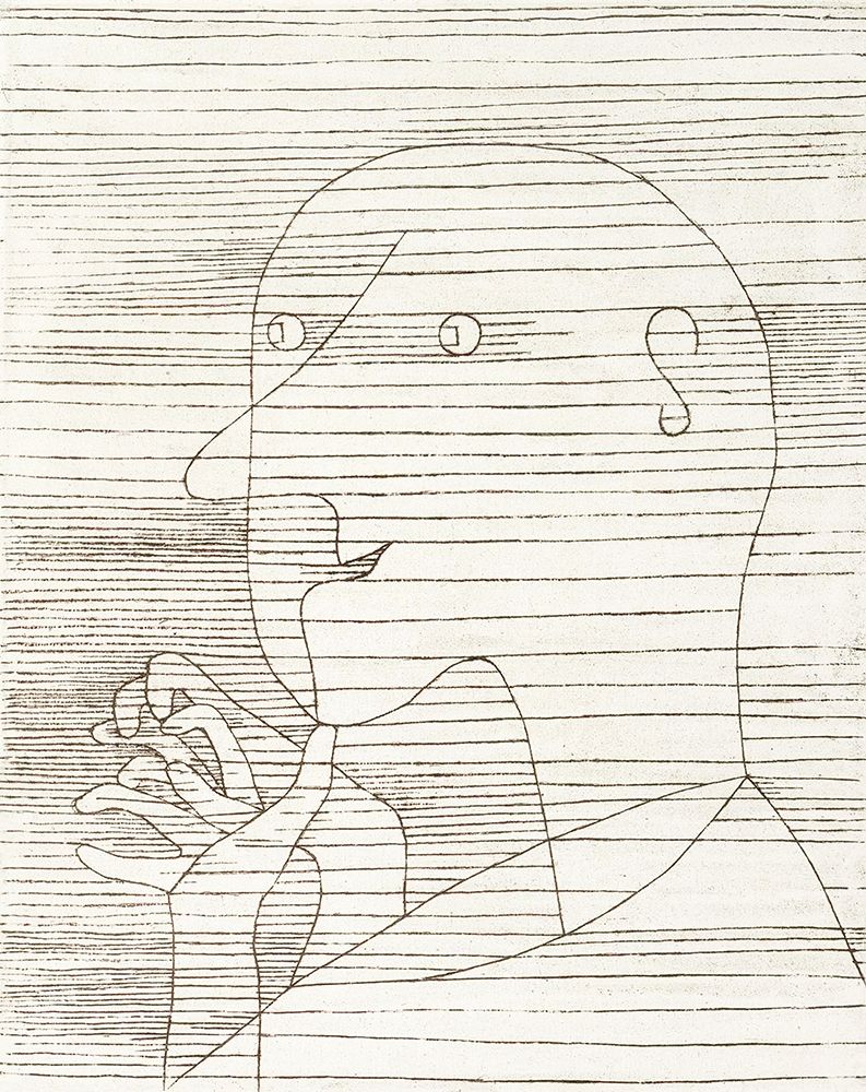 Old Man Counting on his Fingers art print by Paul Klee for $57.95 CAD