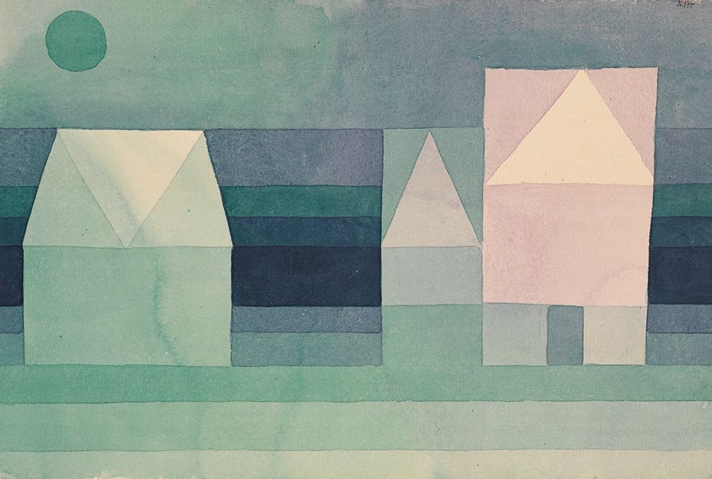 Three Houses art print by Paul Klee for $57.95 CAD