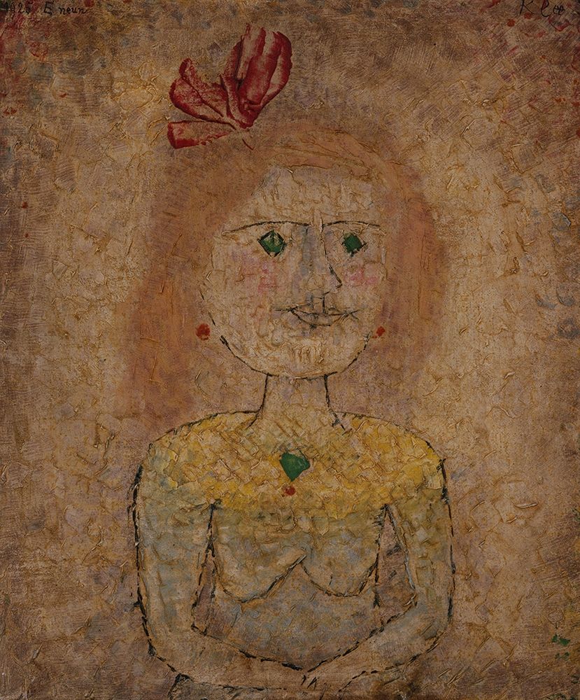 Small Portrait of a Girl in Yellow art print by Paul Klee for $57.95 CAD