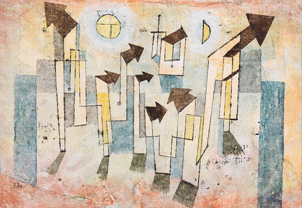 Mural from the Temple of Longing art print by Paul Klee for $57.95 CAD