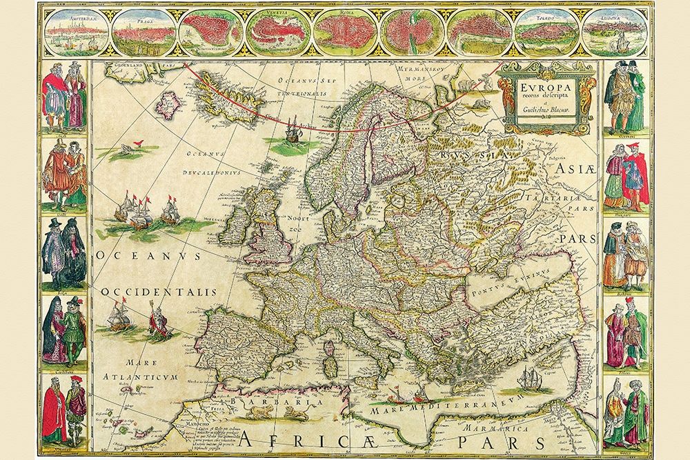 Europe art print by Willem Blaeu for $57.95 CAD
