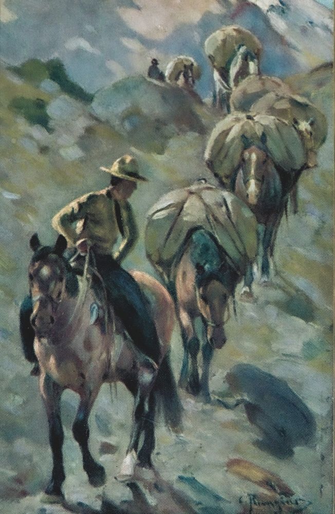 Ponies on the Trail art print by Carl Rungius for $57.95 CAD