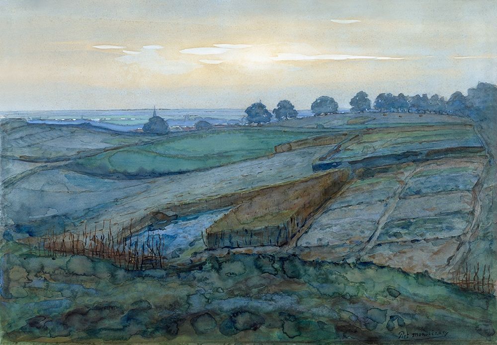 Landscape near Arnhem art print by Piet Mondrian for $57.95 CAD