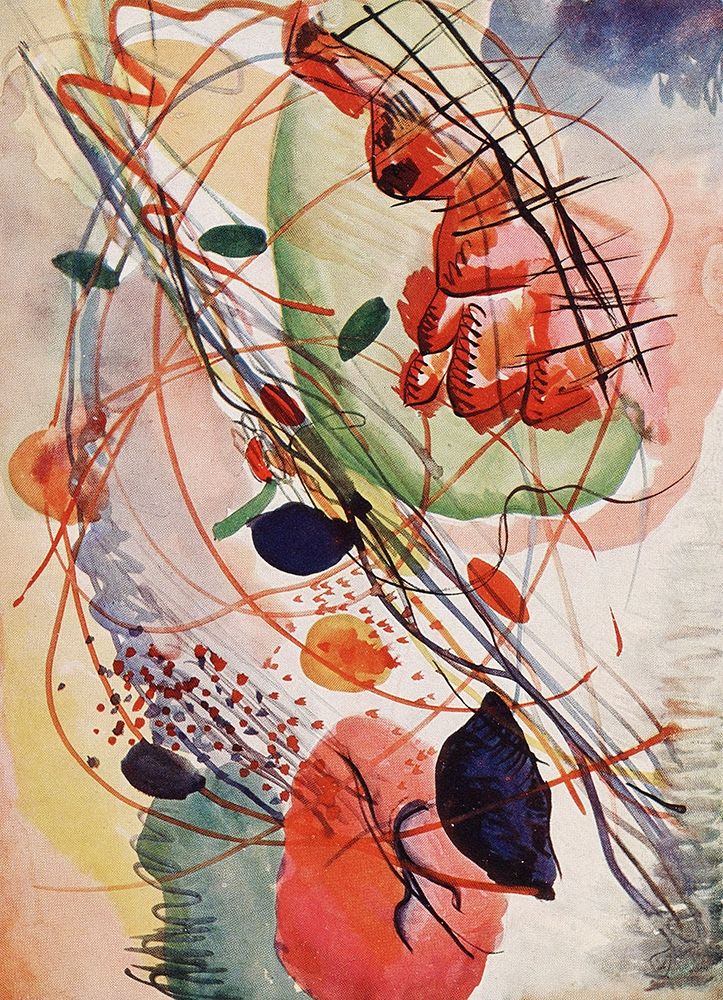 Aquarell print art print by Wassily Kandinsky for $57.95 CAD