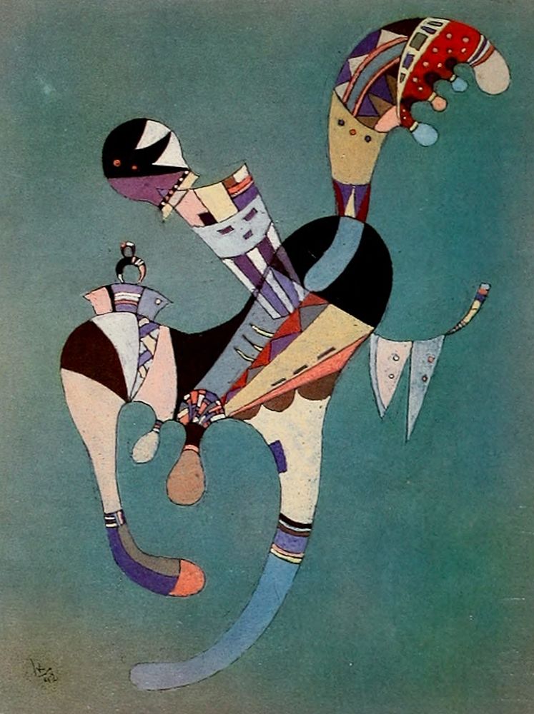 A Fluttering Figure 1942 art print by Wassily Kandinsky for $57.95 CAD
