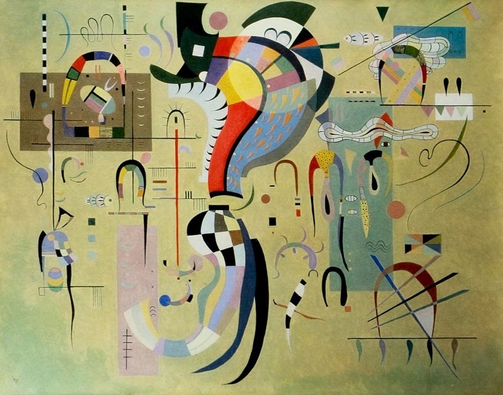 Accompanied Centre 1937 art print by Wassily Kandinsky for $57.95 CAD