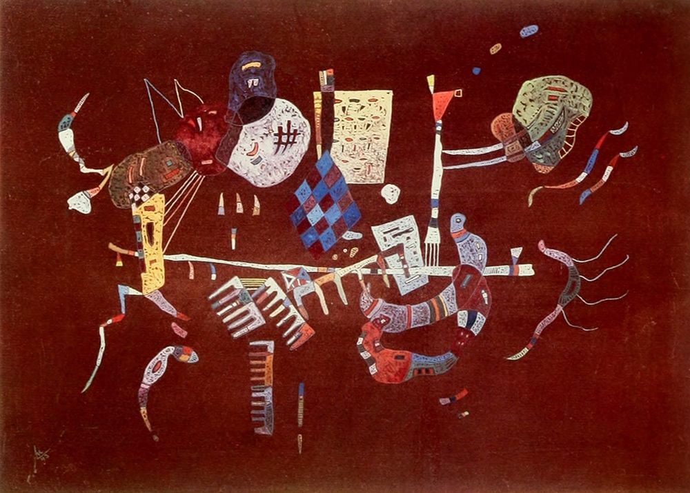 Around the line 1943 art print by Wassily Kandinsky for $57.95 CAD