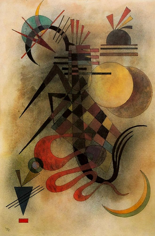 Hard but Soft 1927 art print by Wassily Kandinsky for $57.95 CAD