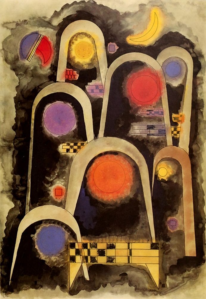 Reaching Upwards 1931 art print by Wassily Kandinsky for $57.95 CAD