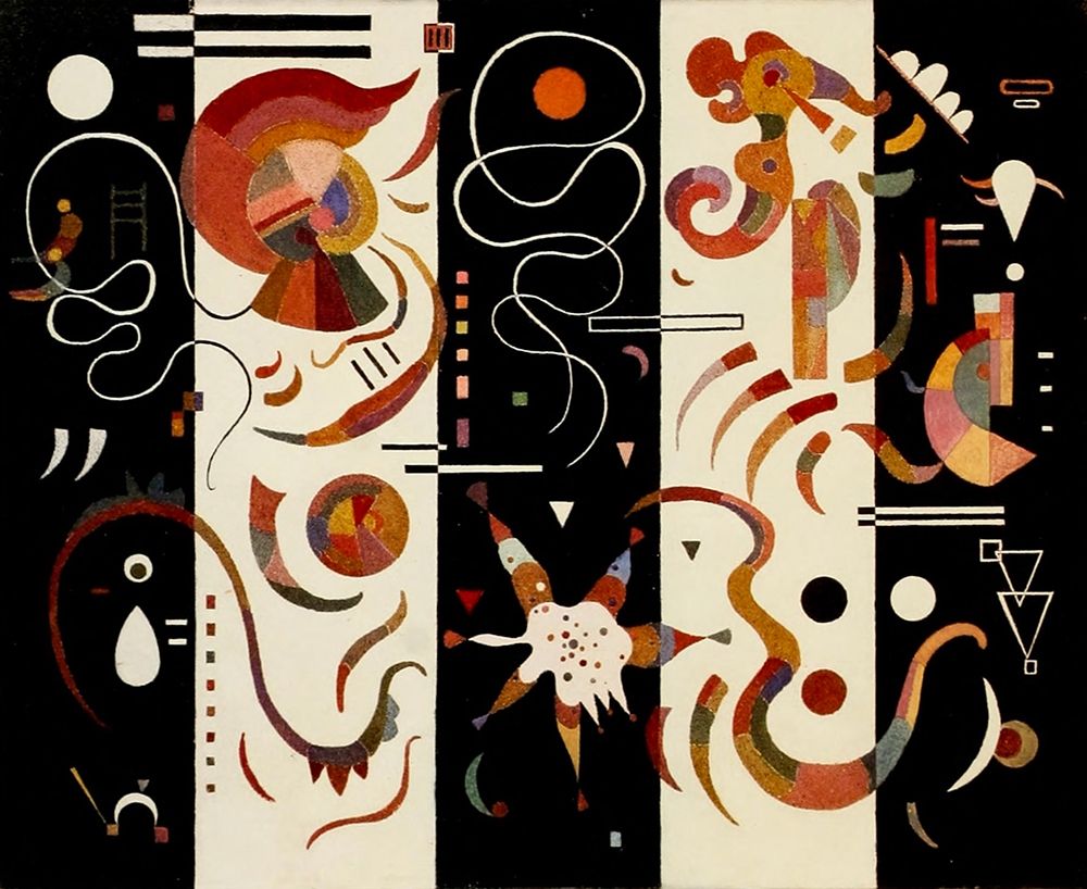 Striped 1934 art print by Wassily Kandinsky for $57.95 CAD