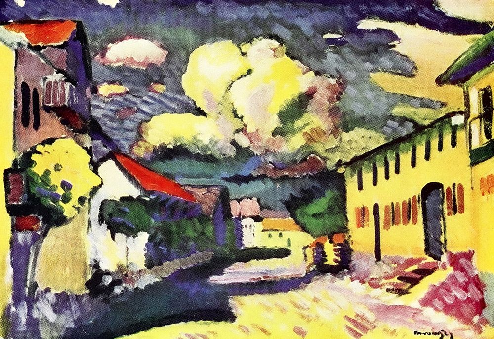 Village Street art print by Wassily Kandinsky for $57.95 CAD