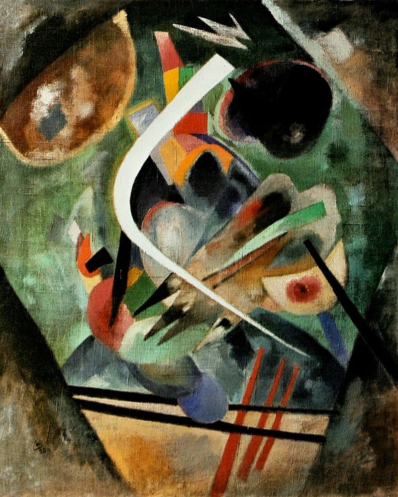 White Stroke 1920 art print by Wassily Kandinsky for $57.95 CAD