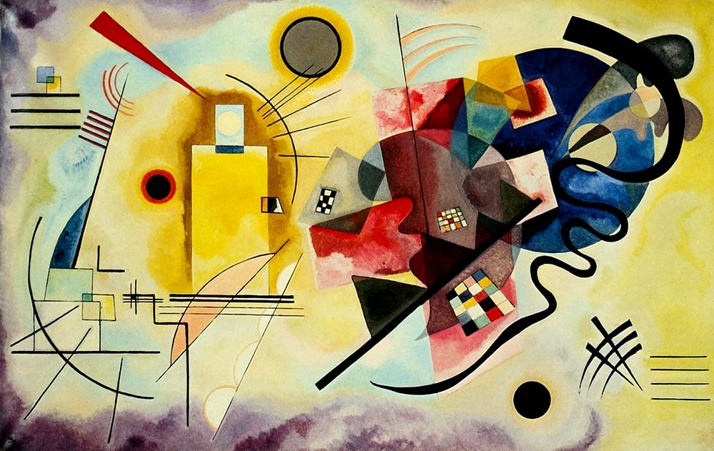 Yellow Red Blue 1925 art print by Wassily Kandinsky for $57.95 CAD