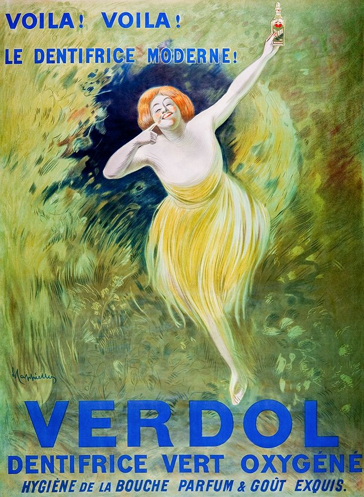 Verdol-oxygenated green toothpaste art print by Leonetto Cappiello for $57.95 CAD