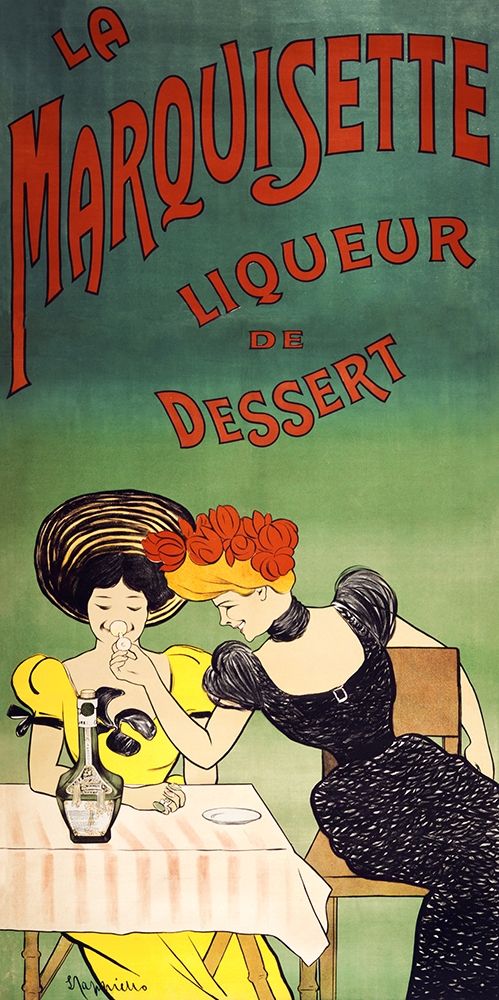 The marquisette dessert liqueur art print by Leonetto Cappiello for $57.95 CAD