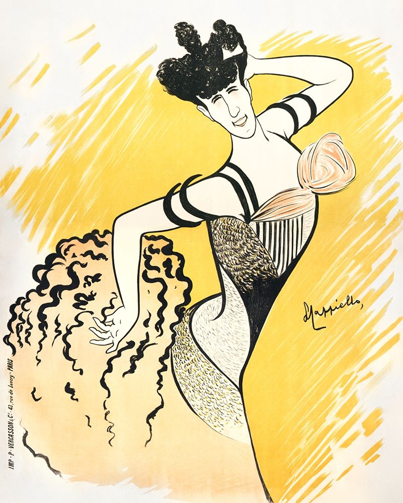 Louise Balthy at the Folies-Bergeres art print by Leonetto Cappiello for $57.95 CAD