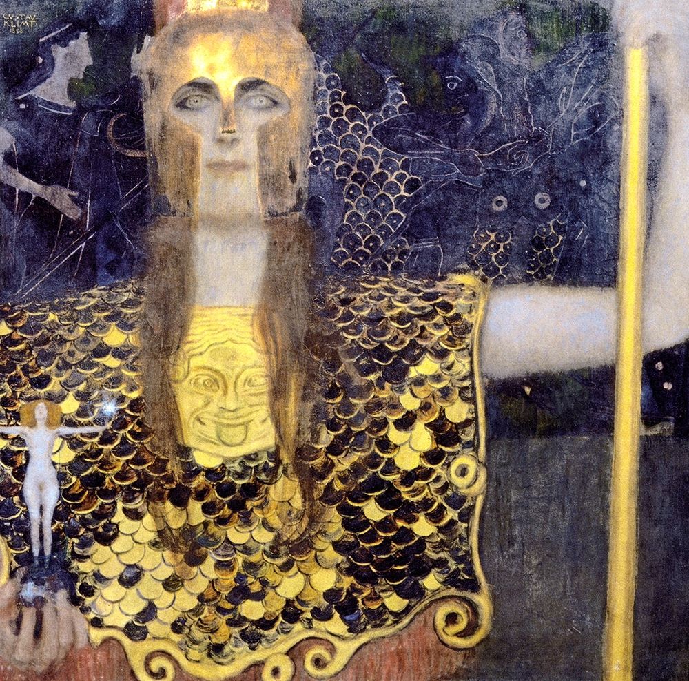 Pallas Athena art print by Gustav Klimt for $57.95 CAD