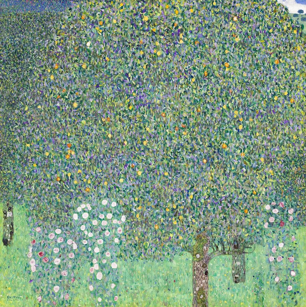 Rosebushes under the Trees art print by Gustav Klimt for $57.95 CAD