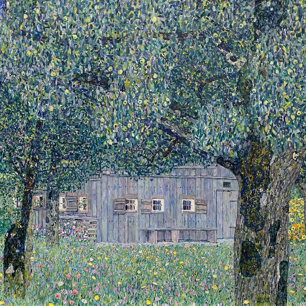 Farmhouse in Upper Austria art print by Gustav Klimt for $57.95 CAD