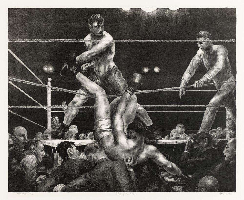 Dempsey and Firpo art print by George Bellows for $57.95 CAD