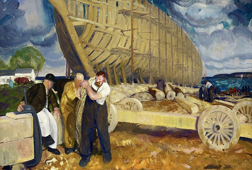 Builders of Ships art print by George Bellows for $57.95 CAD