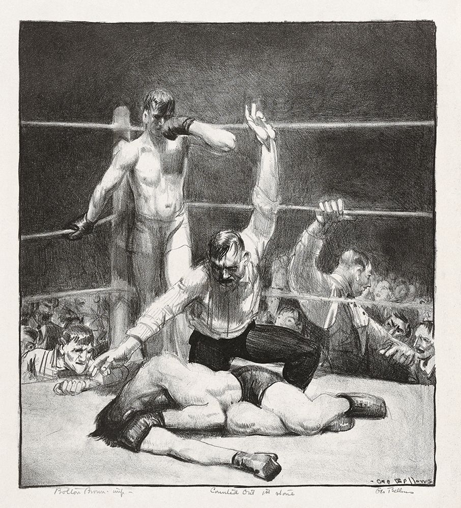 Counted out-first stone art print by George Bellows for $57.95 CAD