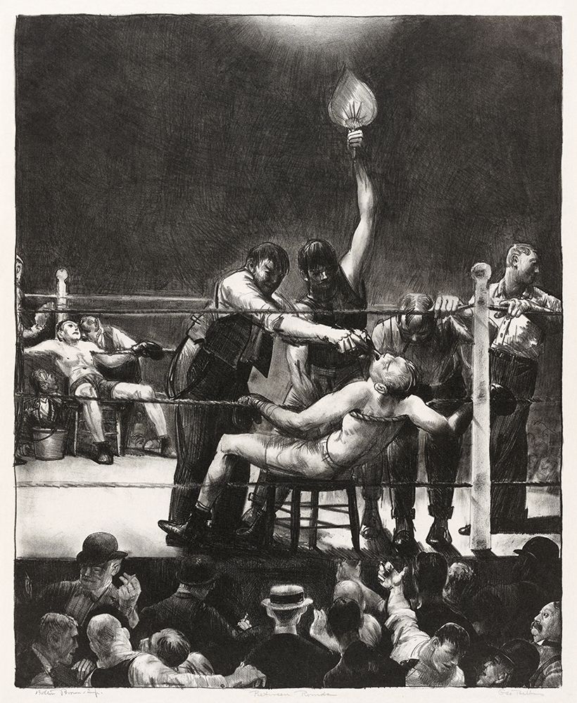 Between rounds-small-second stone art print by George Bellows for $57.95 CAD