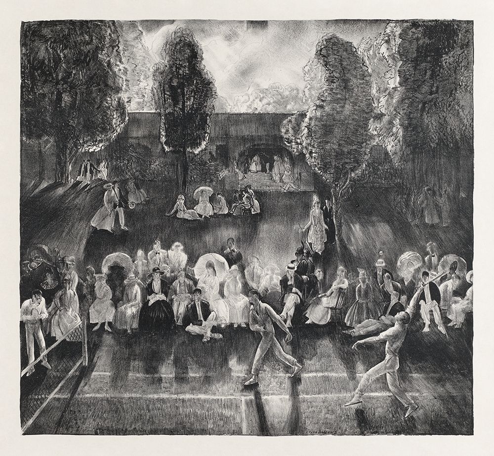 Tennis art print by George Bellows for $57.95 CAD