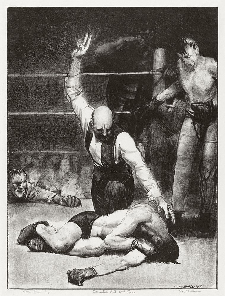 Counted out-second stone art print by George Bellows for $57.95 CAD