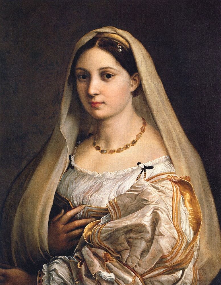 Woman with a veil art print by Raphael for $57.95 CAD