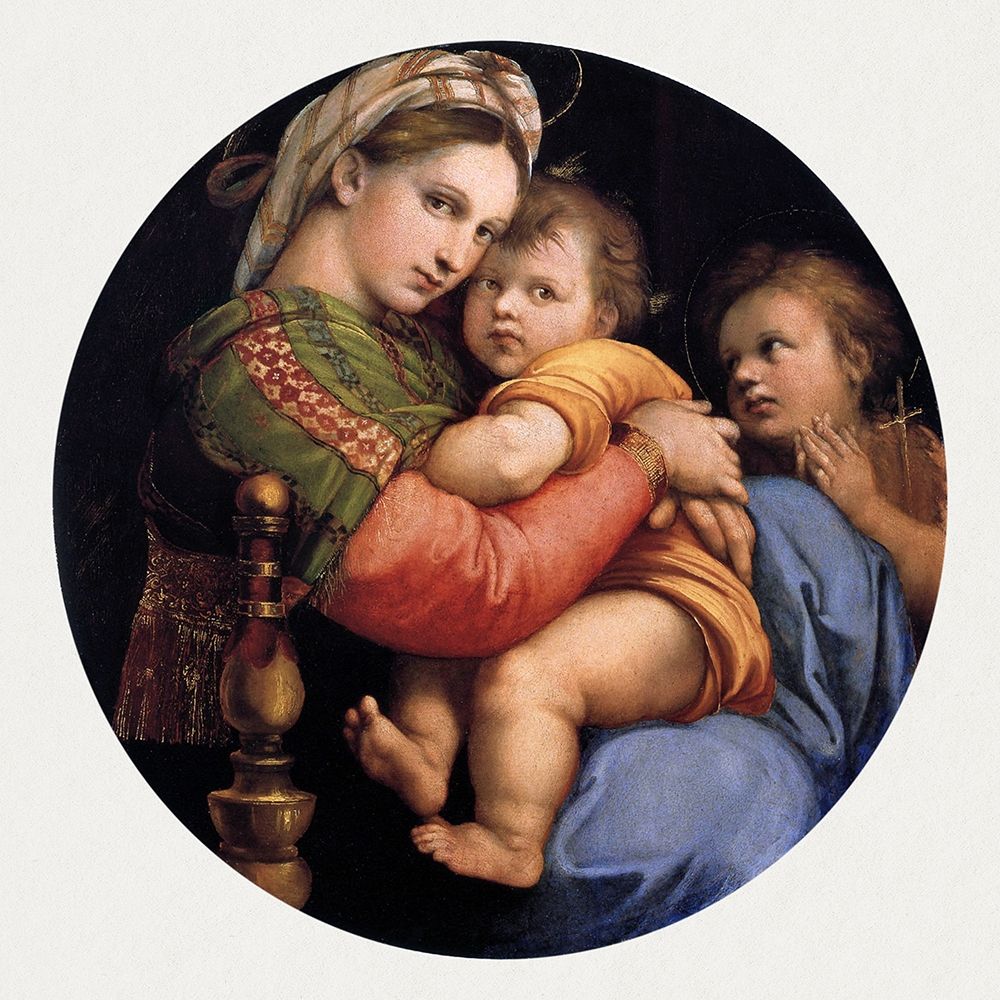 Madonna della seggiola art print by Raphael for $57.95 CAD