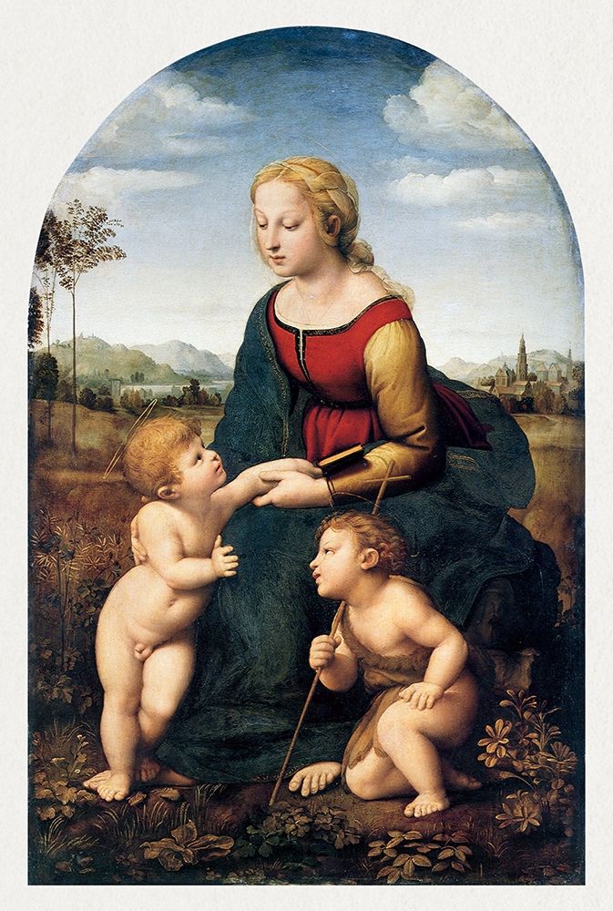 The Virgin and Child with Saint John the Baptist art print by Raphael for $57.95 CAD