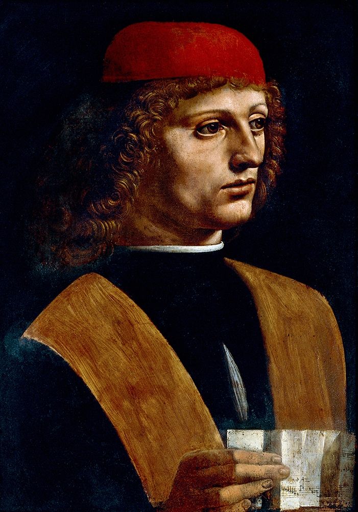 The Portrait of a Musician art print by Leonardo da Vinci for $57.95 CAD