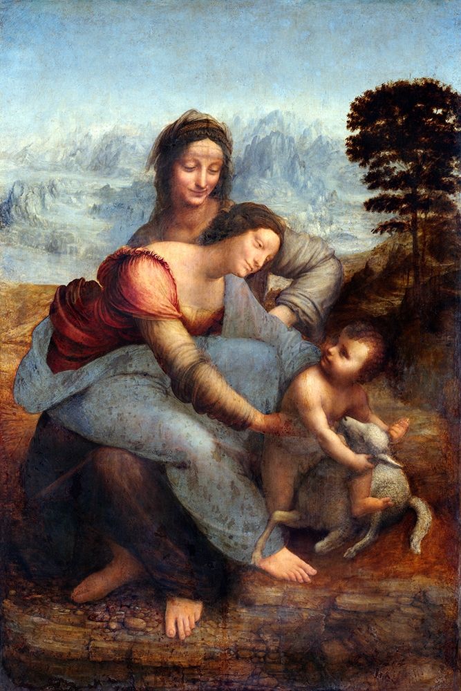The Virgin and Child with Saint Anne art print by Leonardo da Vinci for $57.95 CAD