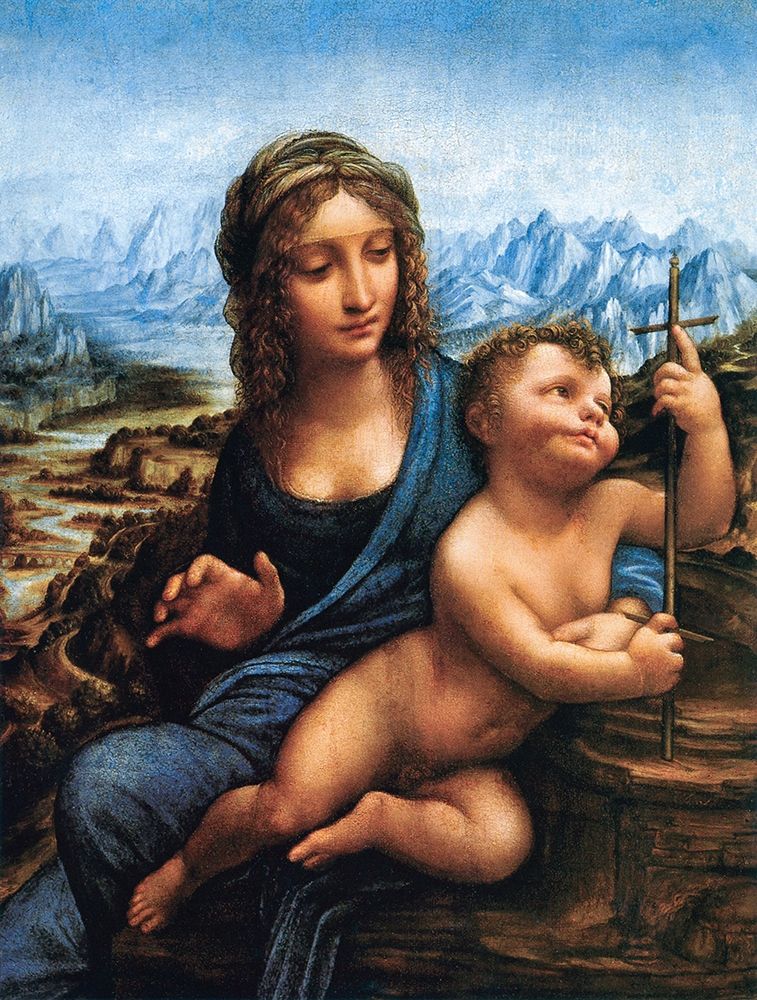 Madonna of the Yarnwinder art print by Leonardo da Vinci for $57.95 CAD