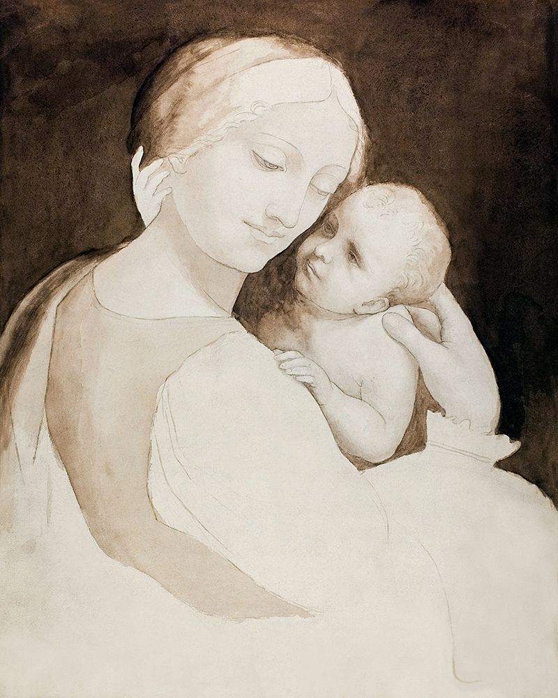 Madonna and Child-and Fragment of Womanâ€™s Torso art print by Leonardo da Vinci for $57.95 CAD