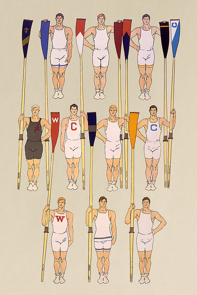 College Crews art print by Edward Penfield for $57.95 CAD