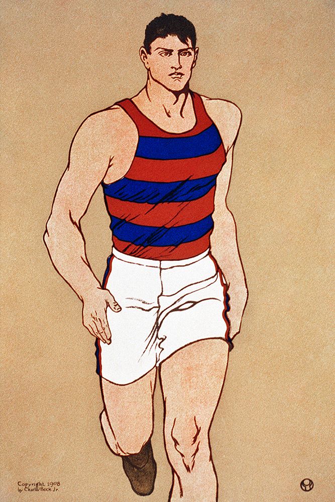Athlete art print by Edward Penfield for $57.95 CAD