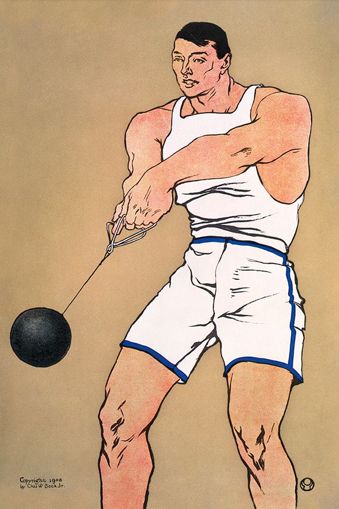 Hammer Thrower art print by Edward Penfield for $57.95 CAD