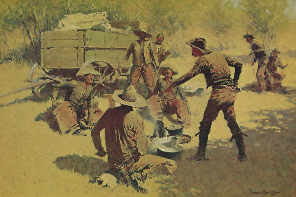 The Quarrel art print by Frederic Remington for $57.95 CAD