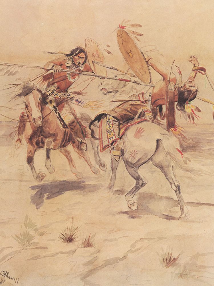 Duel to the Death art print by Charles Marion Russell for $57.95 CAD