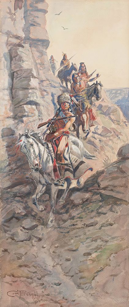 Indian Scouting Party art print by Charles Marion Russell for $57.95 CAD