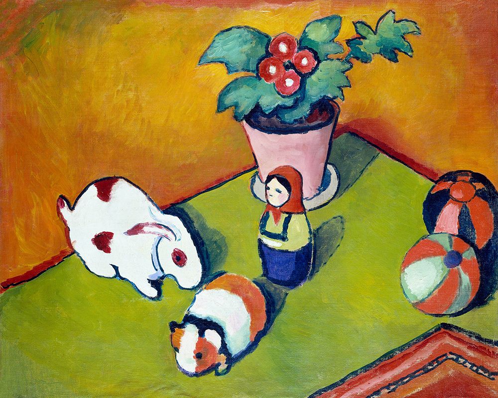 Little Walters Toys art print by August Macke for $57.95 CAD