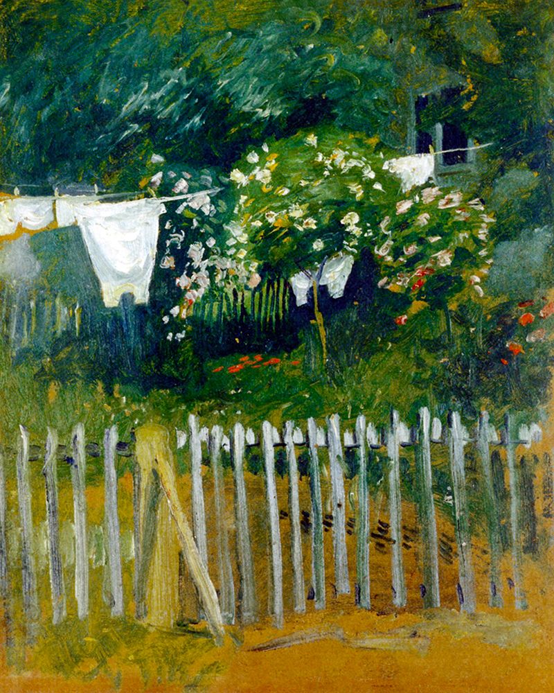 Laundry in the garden in Kandern art print by August Macke for $57.95 CAD
