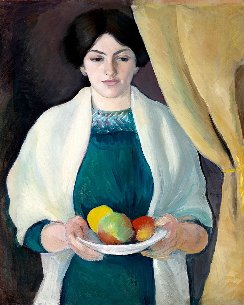 Portrait of the Artists Wife art print by August Macke for $57.95 CAD