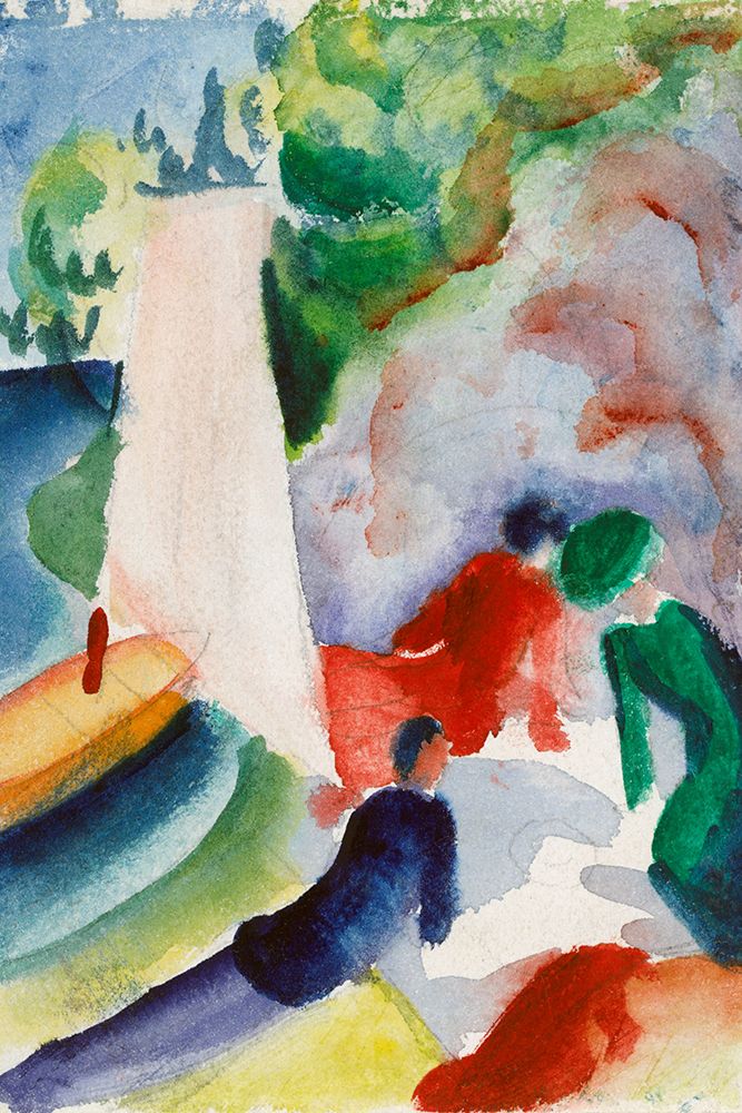 Picnic on the Beach art print by August Macke for $57.95 CAD