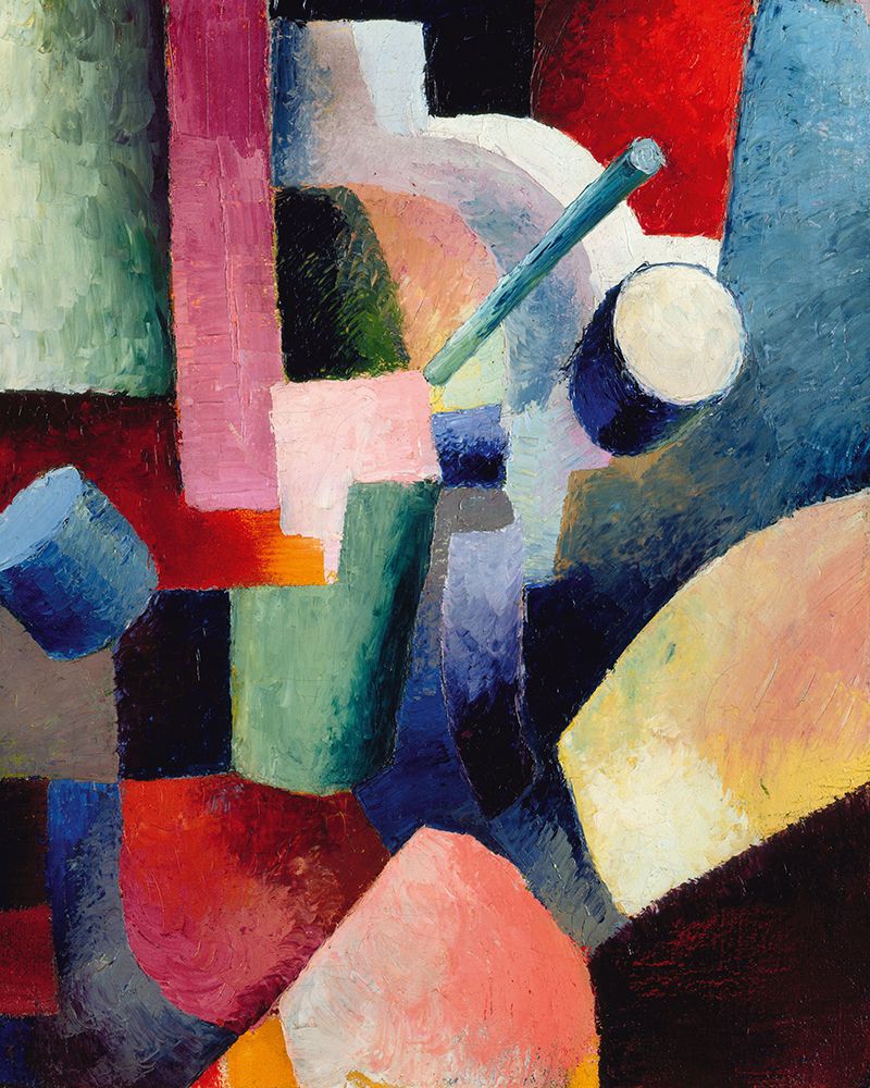 Colored Composition of Forms art print by August Macke for $57.95 CAD