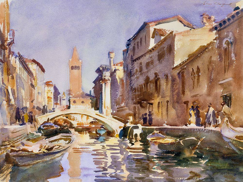 Venetian Canal art print by John Singer Sargent for $57.95 CAD